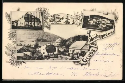 AK Oberkappel, Totalansicht, Gebäudeansicht