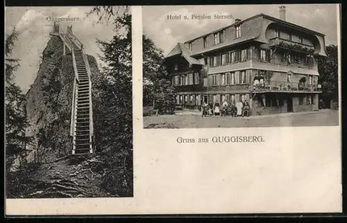 AK Guggisberg /Bern, Hotel-Pension Sternen, Guggershorn