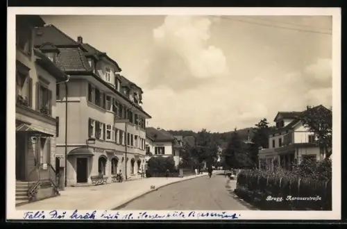 AK Brugg, Aarauerstrasse mit Bahnhof-Apotheke