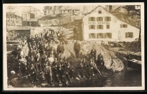 Foto-AK Grimselpass, Blick auf das Hotel Grimsel