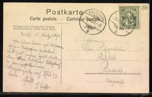 AK Hasle-Rüegsau, Gasthof zur Sonne, O. Blau