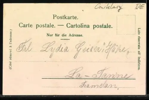 AK Corgémont, Jeanbrenin, Hof mit Kühen
