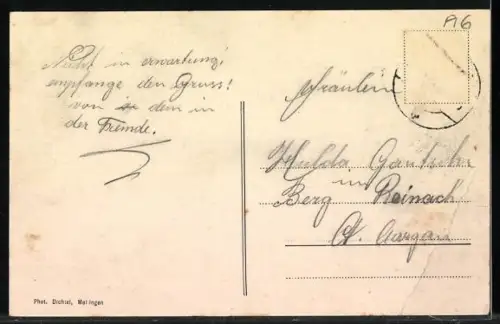 AK Birrhard, Gasthaus zur Sonne, G. Sydler