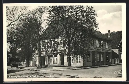 AK Steinhagen i. Westf, Gasthof zum Steinhäger Häuschen