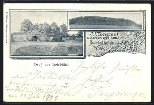 AK Hoisbüttel /Wohldorf, Gasthof von J. Nienstedt
