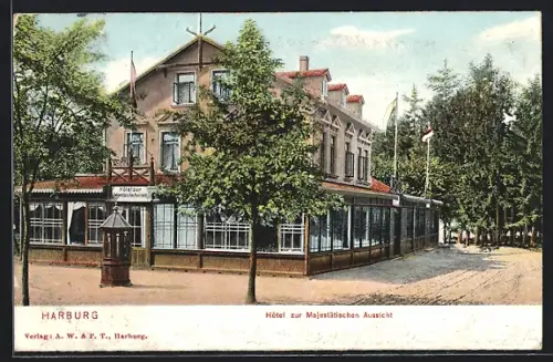 AK Harburg, Hotel zur Majestätischen Aussicht