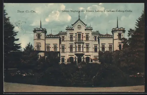 AK Steyr, Schloss Voglsang des Prinzen Ludwig v. Sachsen-Coburg-Gotha