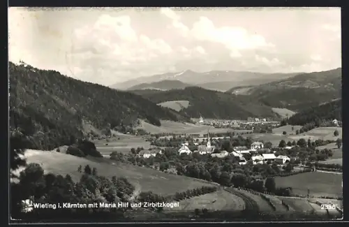 AK Klein St. Paul /Kärnten, Wieting mit Maria Hilf und Zirbitzkogel