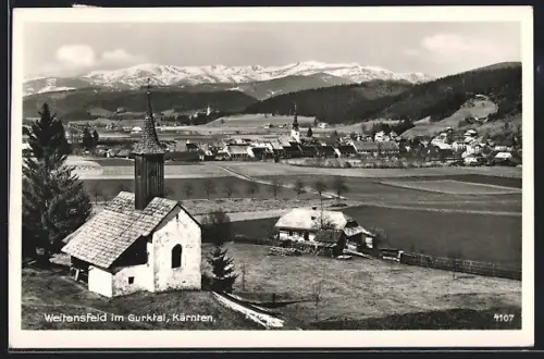 AK Weitensfeld im Gurktal, Panorama mit Kirche