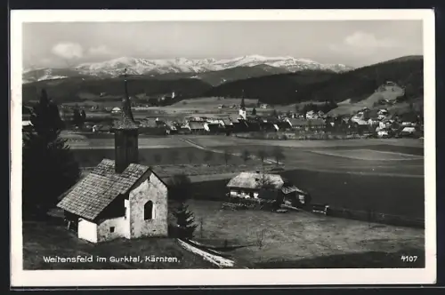 AK Weitensfeld im Gurktal, Panorama mit Kirche