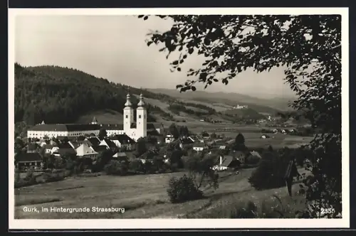 AK Gurk, Gesamtansicht mit Blick auf Strassburg