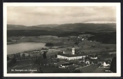 AK St. Georgen am Längsee, Panorama mit Kloster