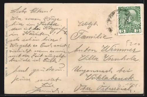 AK Pörtschach am Wörthersee, Ortspanorama