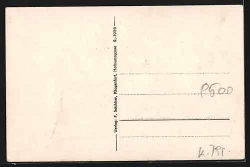 AK Villach, Teilansicht mit Villacheralpe und Erzberg