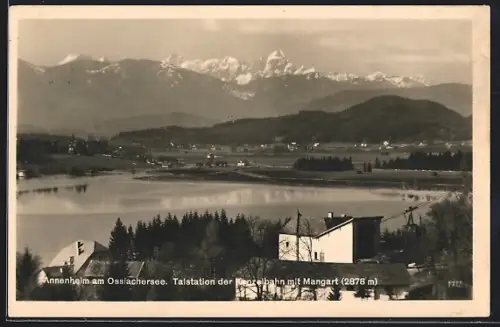 AK Annenheim am Ossiachersee, Talstation der Kanzelbahn mit Mangart