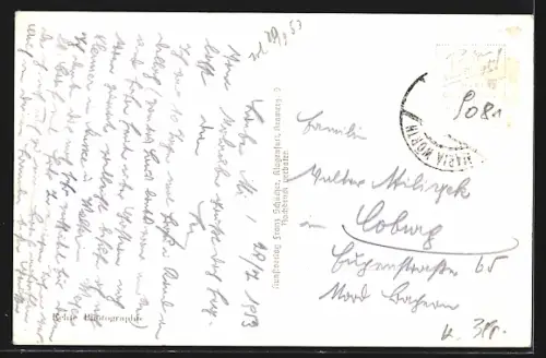 AK Dellach am Wörthersee, Teilansicht mit Bergen