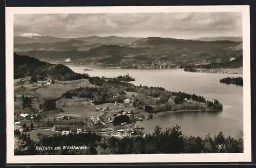 AK Reifnitz am Wörthersee, Totalansicht der Ortschaft