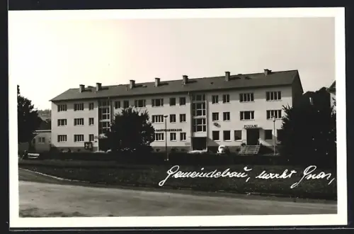 AK Gnas, Gemeindebau mit Postamt und Raiffeisenkasse