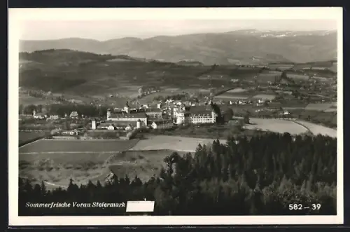 AK Vorau /Steiermark, Panorama mit Stift
