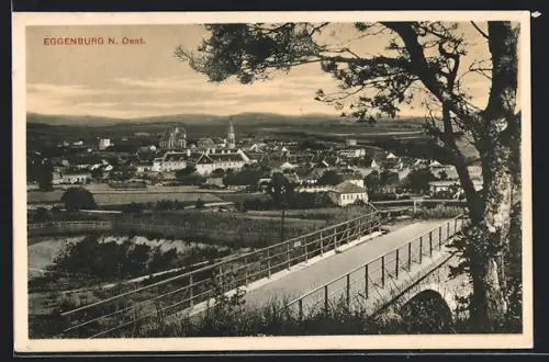 AK Eggenburg /N. Oest., Teilansicht mit Brücke