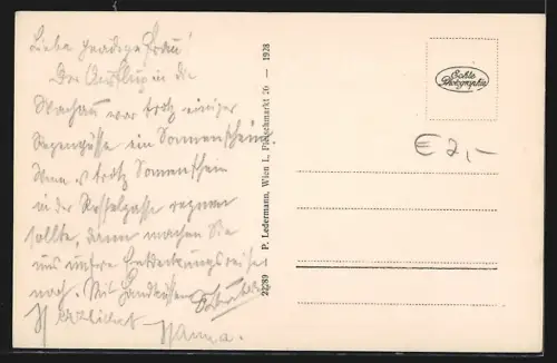 AK Melk, Blick zum Stift mit Dampfer