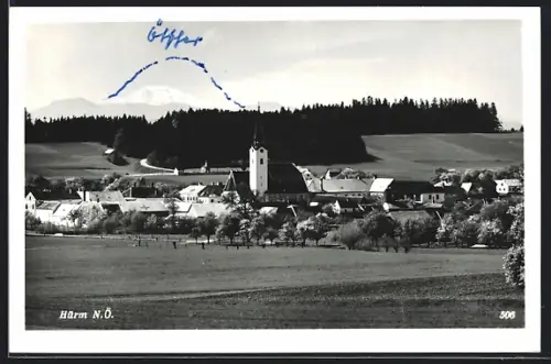 AK Hürm, Ortsansicht mit der Kirche