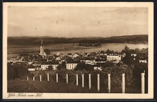 AK Ybbs a. d. Donau, Totale vom Kirt