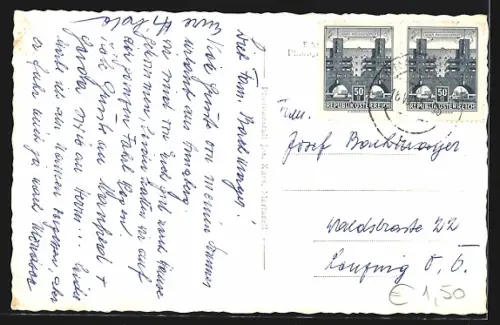 AK Annaberg /N. Ö., Teilansicht mit Kirche