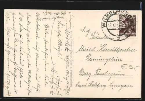 AK Lilienfeld /N. Ö., Panorama mit Kloster