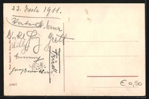 AK Mariazell, Ortsansicht mit dem Ötscher