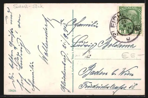 AK Bad Gleichenberg, Ort mit Schloss Gleichenberg