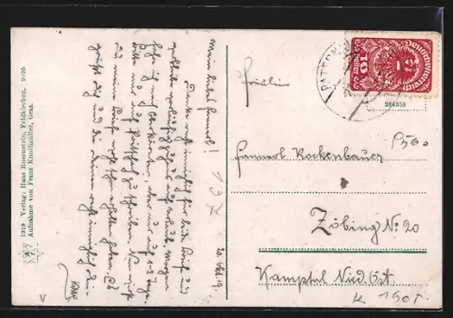 AK Feldkirchen /Kärnten, Ortsansicht über die Weide