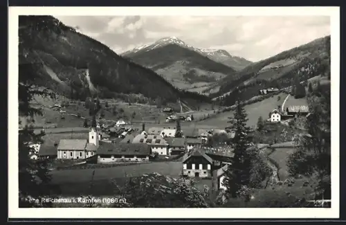 AK Reichenau i. Kärnten, Panorama mit Kirche