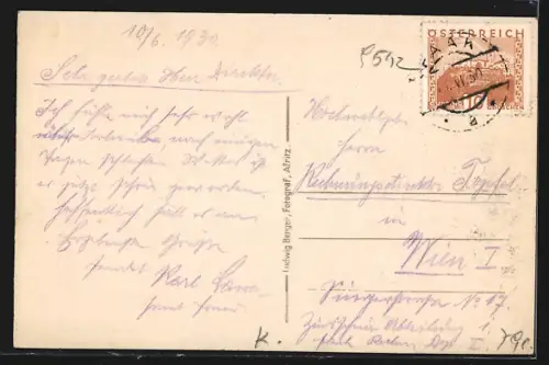 AK Afritz, See mit Huber`s Strandbad