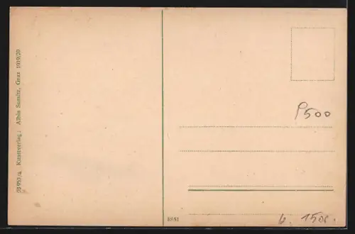 AK Villach, Lind mit tiefstehender Sonne