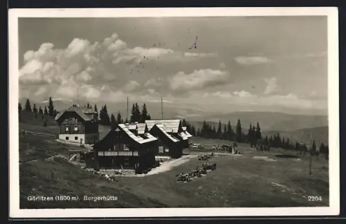 AK Steindorf am Ossiacher See, Görlitzen, Gasthaus Bergerhütte