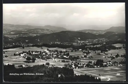 AK Schiefling am Wörthersee, Gesamtansicht übers Land