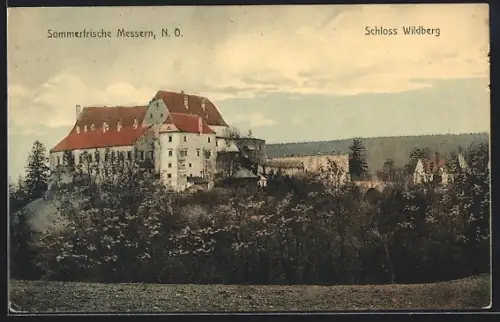 AK Messern /N.Ö., Blick auf Schloss Wildberg