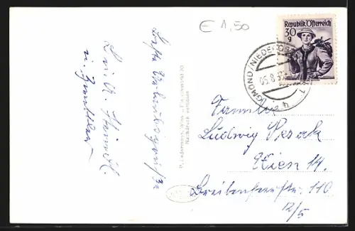 AK Gmünd /N-Oe., Abendlicher Seeblick mit Ausflüglern