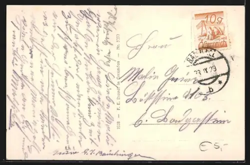 AK Bad Hall /Ob.Öst., Ortsansicht mit Kirche, im Vordergrund Heugarben