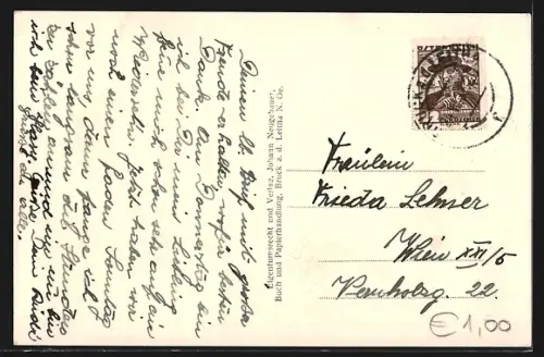 AK Bruck a. d. Leitha, Ansicht von Schloss Prugg