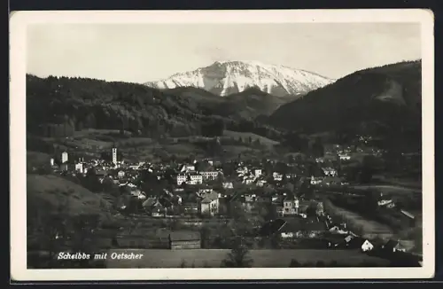 AK Scheibbs, Totalansicht mit Oetscher