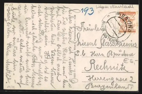 AK Markt Piesting, Starhemberg bei Dreistätten, Blick auf die Ruine Starhemberg