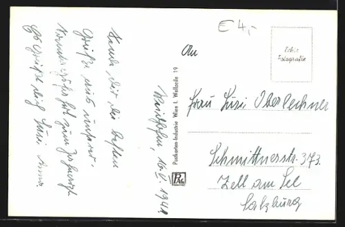 AK Waidhofen a. d. Ybbs, Ortsansicht mit Kirche vom Berghang aus