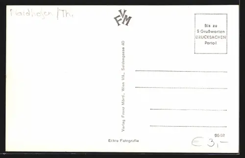 AK Kollmitzgraben im Thayatale, Ruine Kollmitz mit Blick auf den Fluss