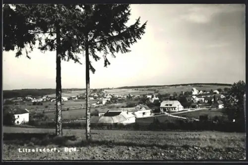 AK Litzelsdorf /Bgld., Ortsansicht von der Feldflur aus