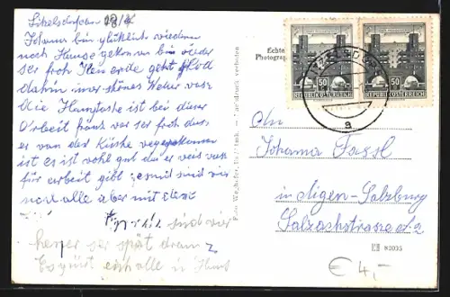 AK Litzelsdorf /Bgld., Ortsansicht, im Vordergrund Grabsteine
