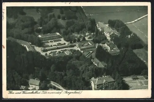 AK Bad Tatzmannsdorf, Herz- und Frauenheilbad aus der Vogelschau