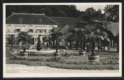 AK Bad Tatzmannsdorf /Bgld., Kurplatz mit Kurgebäude und Anlagen
