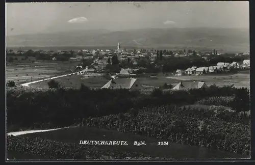AK Deutschkreutz /Bgld., Ortsansicht aus der Vogelschau